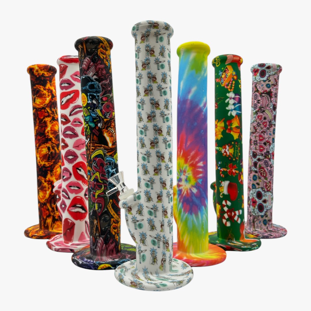 14'' STRAIGHT SILICONE BONG