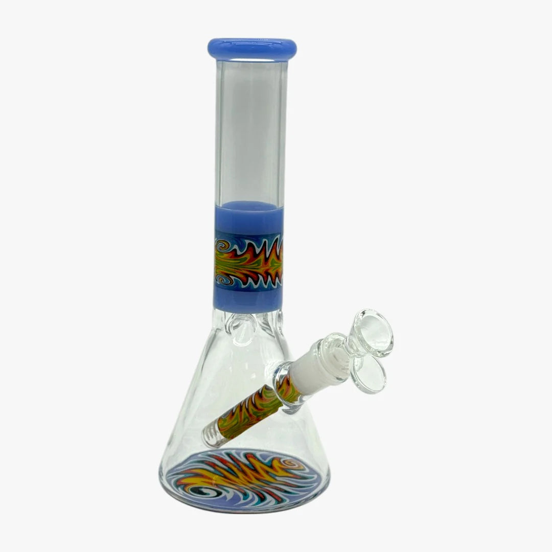 MG-85 - Color-10" Tip Glass Beaker Bong Set