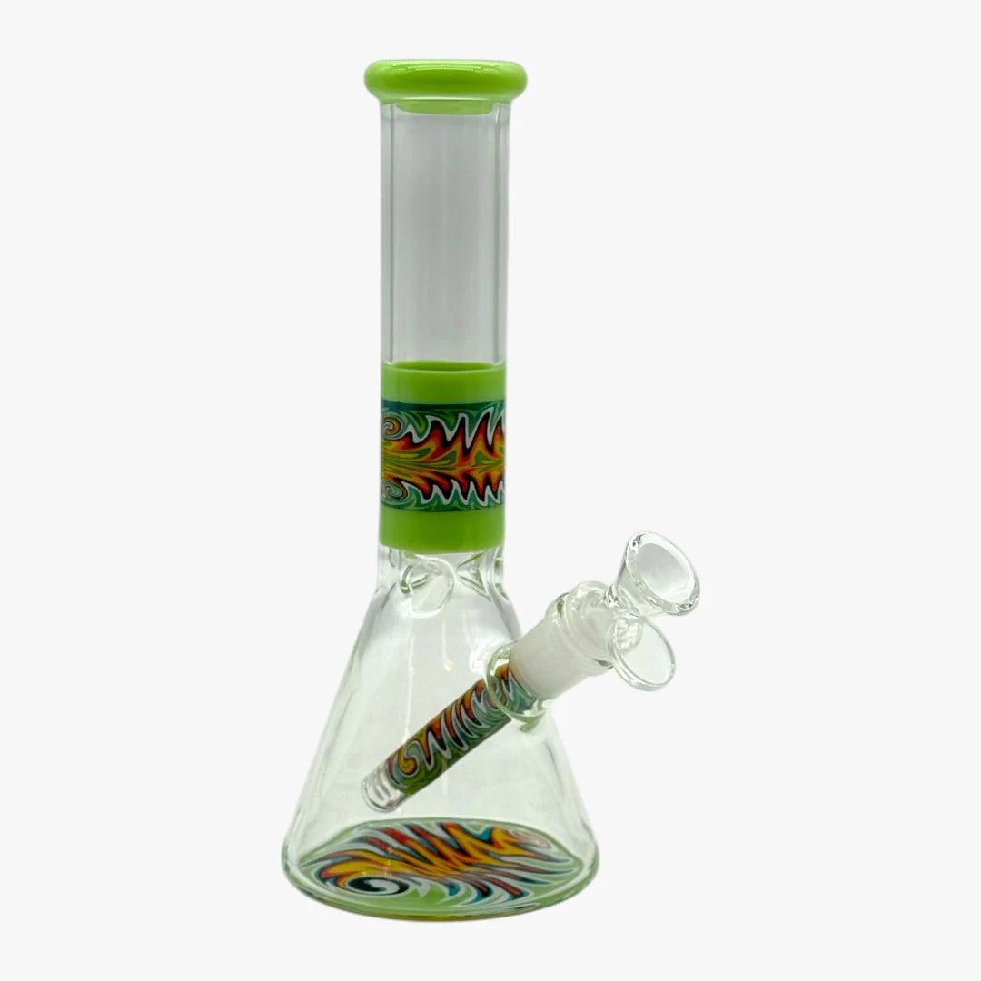 MG-85 - Color-10" Tip Glass Beaker Bong Set