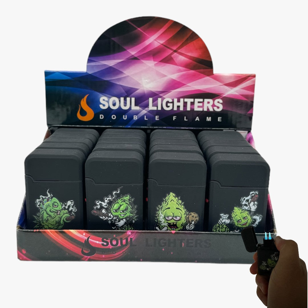 DOUBLE FLAME TORCH GREEN SMOKER