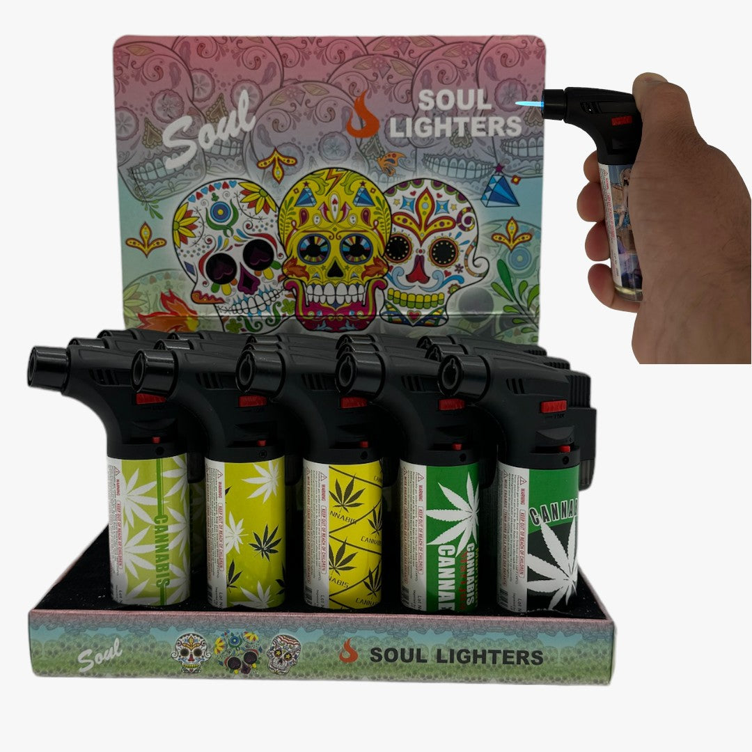 CLASSIC LIGHTERS SINGLE FLAME ROUND LEAF 2