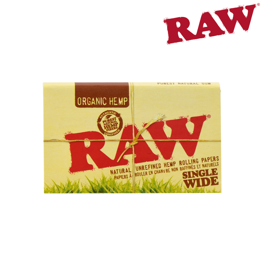 RAW ORGANIC HEMP SINGLE WIDE PAPERS