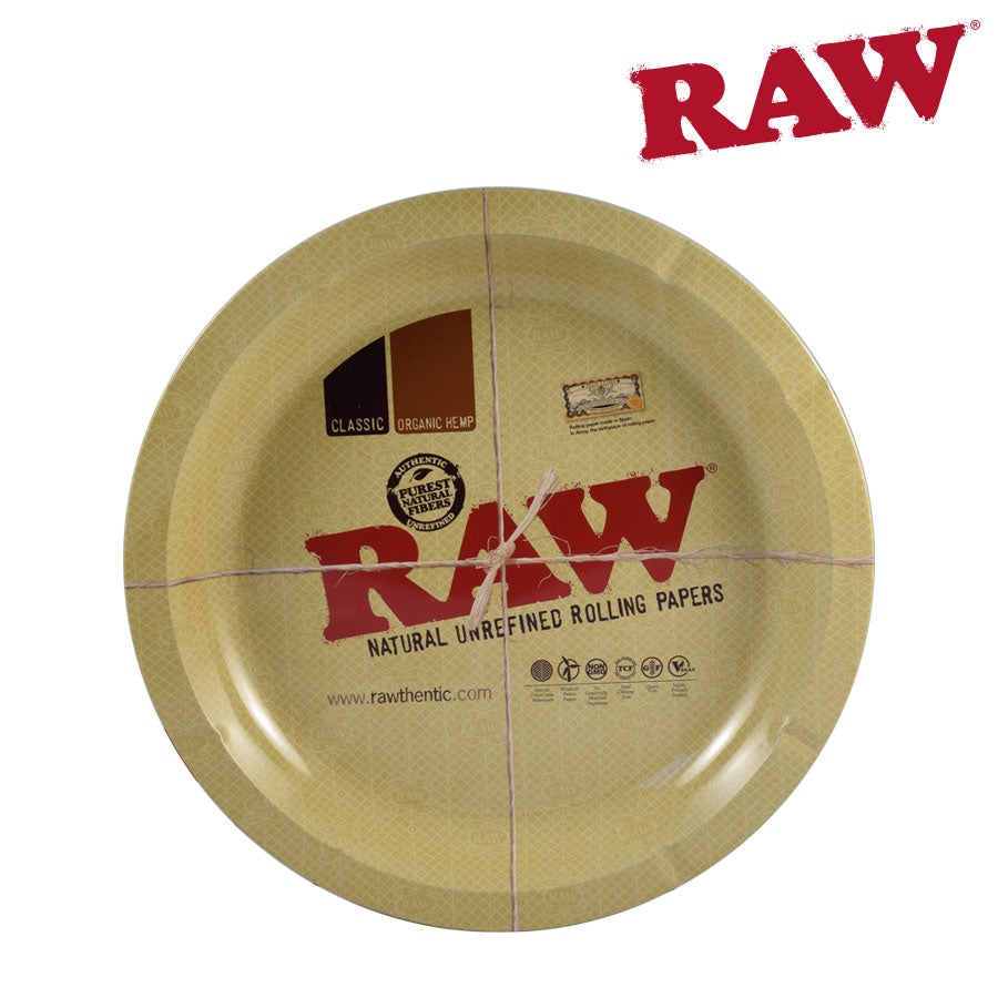 RAW CIRCLE DESIGN METAL TRAY
